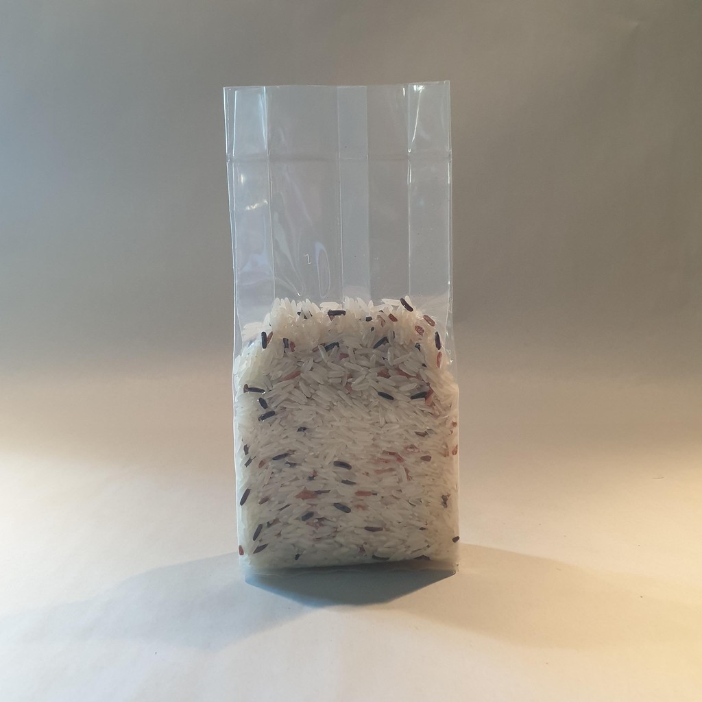 ถุงแพคข้าวสาร-500-กรัม-บรรจุ-100-ใบ-ซองแวคคัม-vacuum-สูญญากาศ