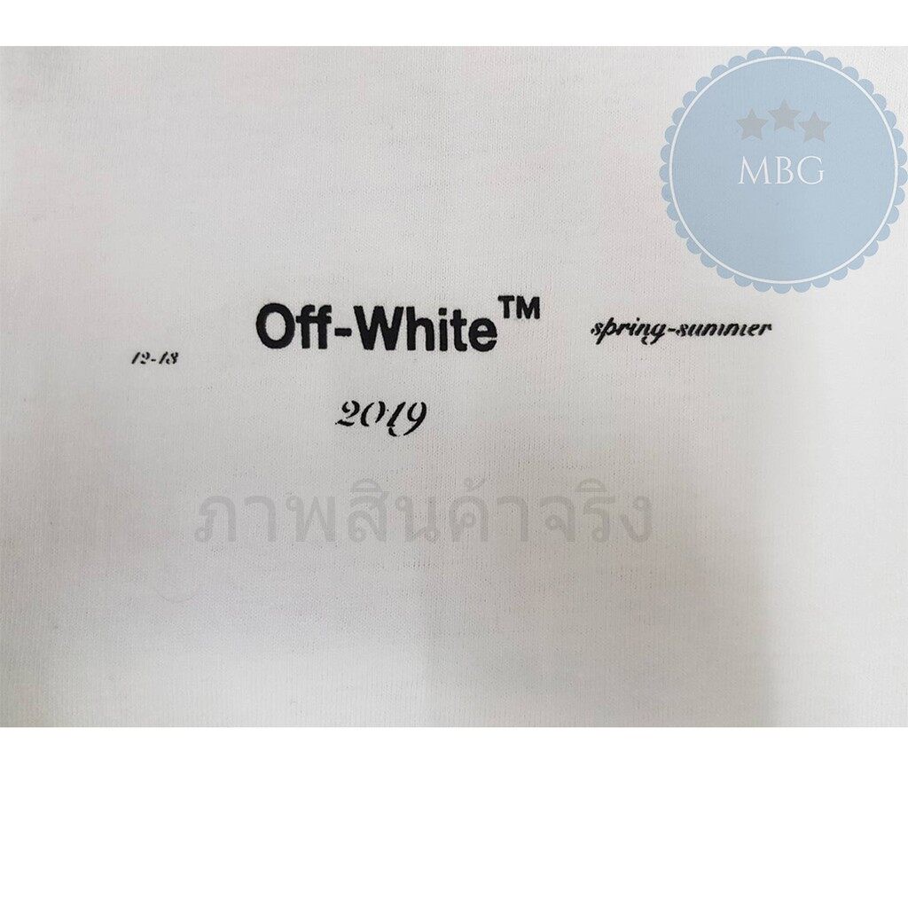 ow-เสื้อยืด-คอกลม-แขนสั้น-แฟชั่น-off-white-arrow-ออฟ-ไวท์-ลูกศร-แดง-ชมพู-เสื้อยืดคอกลม