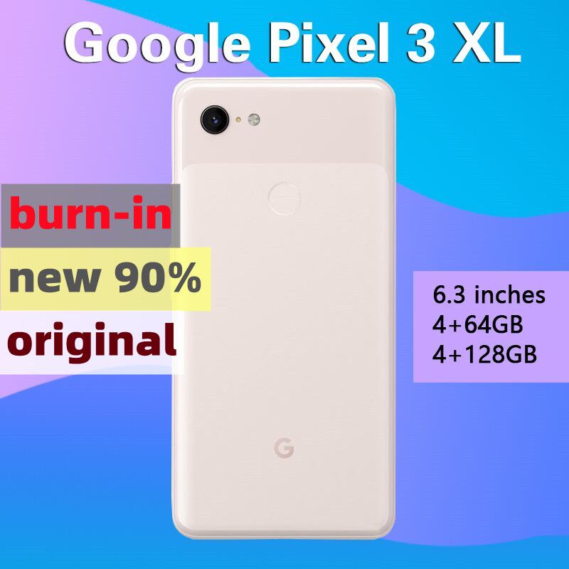 ราคาและรีวิวGoogle Pixel 3 XL Snapdragon 845 สมาร์ทโฟน แอนดรอยด์ มือสอง เผาไหม้ 4+128GB โทรศัพท์ 6.3 นิ้ว