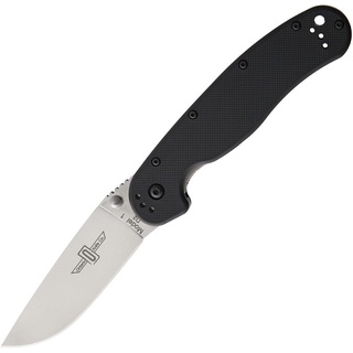 สินค้า มีดพับ Ontario RAT Model 1 Folding Knife Satin D2 Plain Blade, Black Nylon Handles (8867)