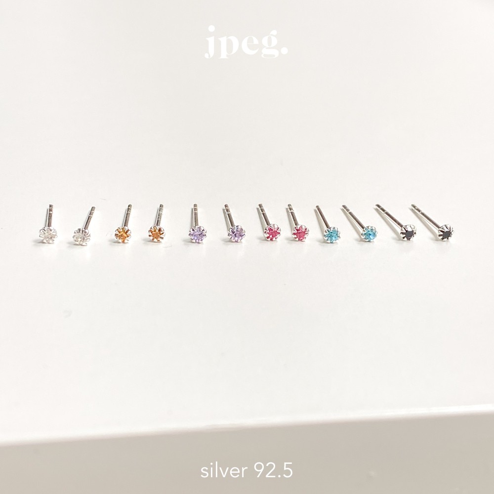 ภาพหน้าปกสินค้า(silver) cherish earring จากร้าน jpegshop บน Shopee