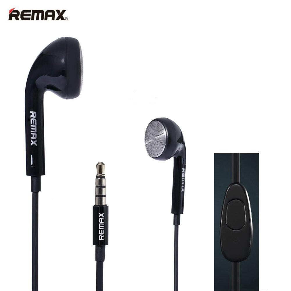 สินค้า REMAX หูฟัง 3.5 มม. พร้อมไมโครโฟน แบบพกพา สีขาว/สีดำ 1 ชิ้น
