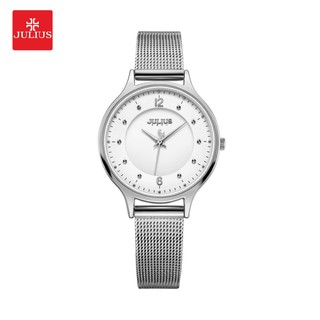 สินค้า Julius นาฬิกาข้อมือผู้หญิง รุ่น JA-1060A สายสแตนเลสสตีล สีเงิน