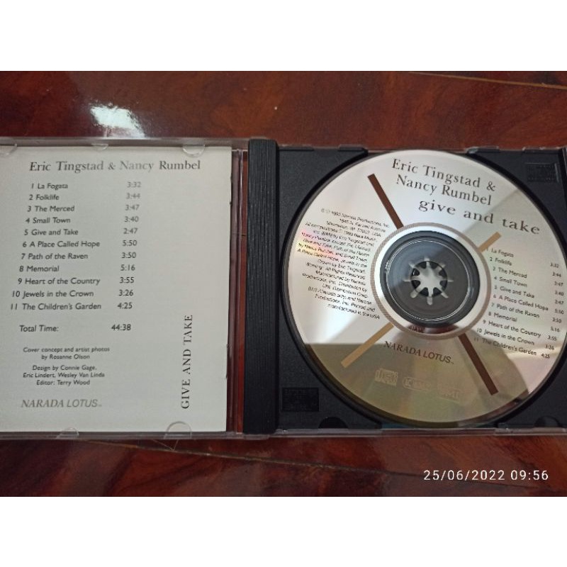 ซีดีเพลง cd music Eric Tingstad & Nancy Rumbel Give and Take Audiophile ...