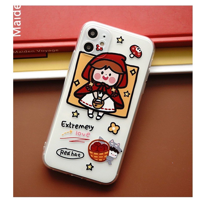 พร้อมส่ง-เคสใสหนูน้อยหมวกแดง-เจ้าชายน้อย-ใหม่ล่าสุด