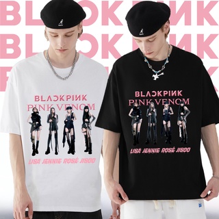 【2022tshirts】kpop เสื้อ album pink venom เสื้อยืดสไตล์เกาหลี เสื้อผ้าแฟชั่น คอกลมแขนสั้น ใส่ได้ทั้งชายหญิง พร้อมส่ง