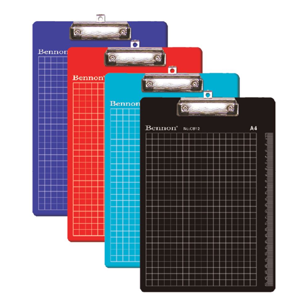 เบนน่อน-คลิปบอร์ด-รุ่น-a4-cb-12-แพ็ค-2-อัน101343bennon-clipboard-a4-cb-12-x2pcs