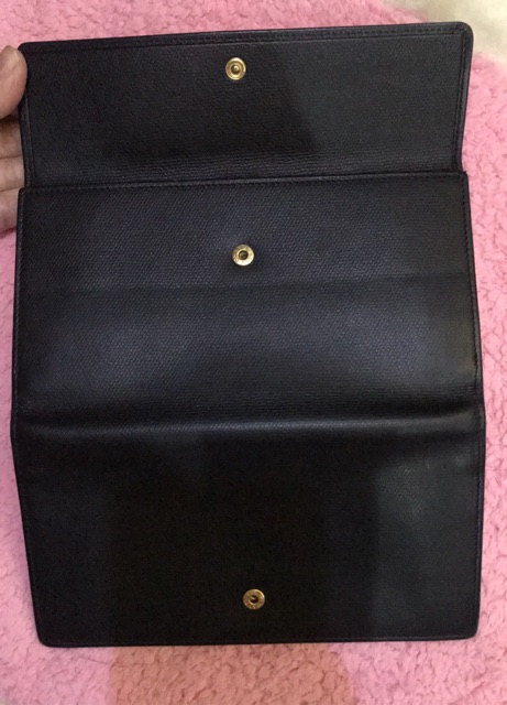กระเป๋าสตางค์ใบยาวchanel-สีดำ-สภาพใหม่-ขายแ