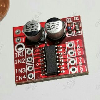 Mini L298N Motor Driver (ไดร์เวอร์ มอเตอร์ หุ่นยนต์ รถ เรือ บังคับ ฯลฯ)