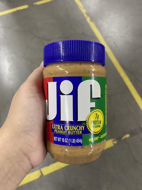 jif-peanut-butter-454-g-เนยถั่วบดละเอียดและหยาบ-ฝาสีแดง-ฝาสีน้ำเงิน