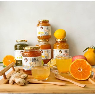 ภาพหน้าปกสินค้าของดีเกาหลี#ชาผลไม้ส้ม/โสม/ขิง+น้ำผึ้ง ทำได้ทั้งชาเเละเเยม ดีต่อสุขภาพ ที่เกี่ยวข้อง