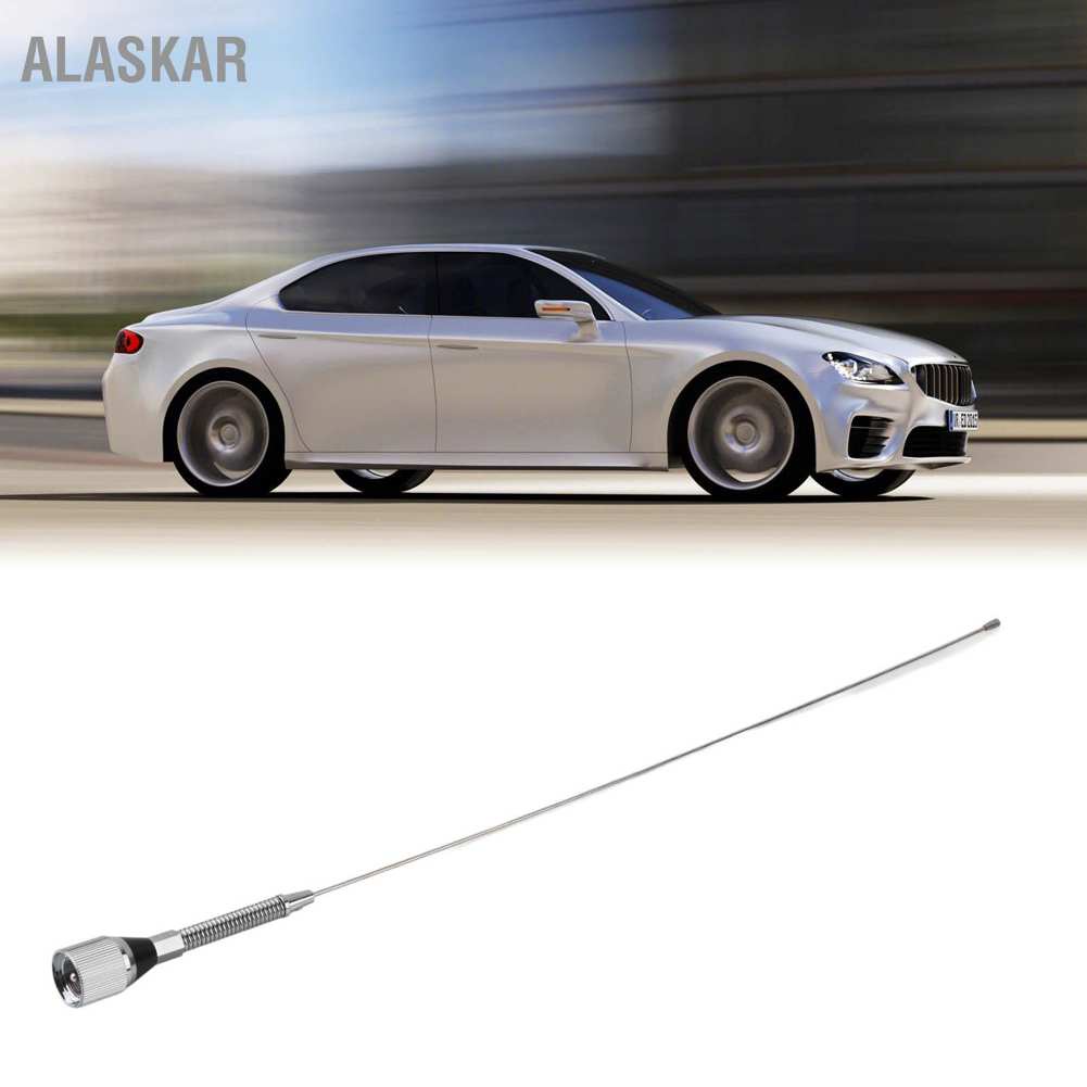 ราคาและรีวิวALASKAR Car Mobile Radio Antenna 55cm Length 144MHz 2.15dB Gain 100W UHF Interface for TM271A FT1900R