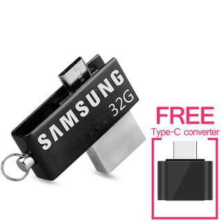 ภาพหน้าปกสินค้าอะแดปเตอร์ SAMSUNG 128 GB OTG U disk Flash Drives and Free Type-C ที่เกี่ยวข้อง