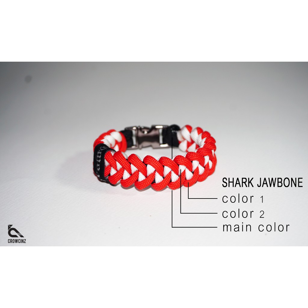 กำไลข้อมือ-paracord-รุ่น-shark-jawbone-azure