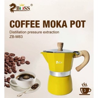 ภาพขนาดย่อของสินค้าZboss Mokapot 3 Cup หม้อต้มกาแฟสด