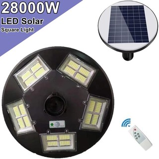 โคมไฟถนน UFO 20 ทิศทาง LED 22000W -  28000W Square Light โซล่าเซล Street Light  สปอร์ตไลท์ Solar Cell สปอตไลท์ แสงสีขาว