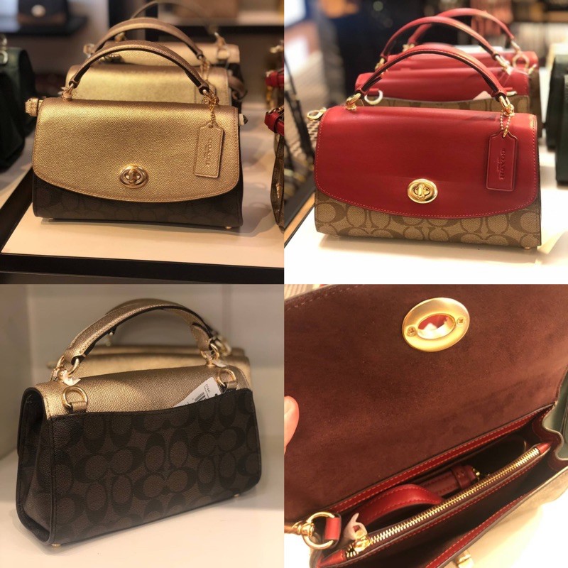 COACH C1441 TILLY SATCHEL 23 IN SIGNATURE CANVAS Shopee Thailand
