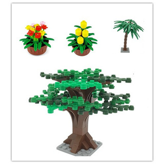 [Funbrick] Trees Moc บล็อคตัวต่อเลโก้ Diy ของเล่นสําหรับเด็กฝึกการเรียนรู้