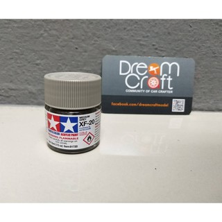 TAMIYA Acrylic Mini XF-20 Medium Grey (สีสูตรน้ำอคริลิก Acrylic Color Paint DreamCraft Model)