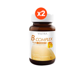 Vistra B-Complex Plus Minerals (30 Tablets) แพ็คคู่ 36 กรัม