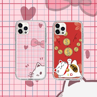 พร้อมส่ง Fortune Cat เคสซิลิโคน เคสโทรศัพท์ สําหรับ iphone 13 pro max xs max xr 12 mini 6s plus 11 pro max 7 8 Plus Se 2020 iPhone 11 Pro Max X Xr Xs Max 7 8 Plus Se 2020 12 pro max 12 mini 13 pro max 13 mini