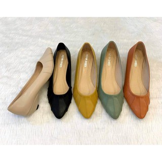 Niwa shoes รองเท้าสตรี ส้นสูง รหัส537 หนังPu นิ่ม ใส่สบาย