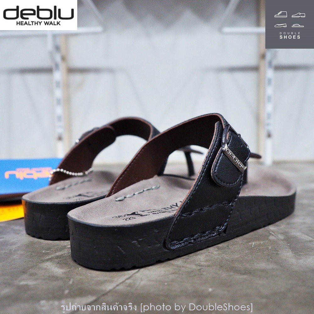 รองเท้าแตะเพื่อสุขภาพ-ผู้หญิง-deblu-รุ่นl460-สีดำ-ไซส์-36-41