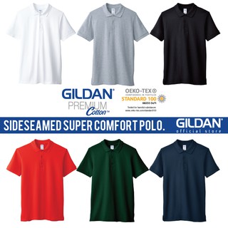 Gildan เสื้อโปโล ผ้าฝ้าย พรีเมี่ยม ใส่สบาย สองด้าน สไตล์คลาสสิก สําหรับผู้ชาย และผู้หญิง 6800