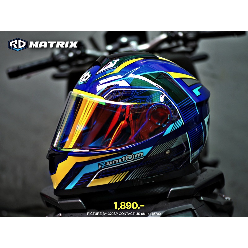 หมวกกันน็อคยกคาง RD Matrix 6 สี 6 ลายส่งไว!! มีแว่นด้านในนะจ๊ะ!! มาใหม่ ...