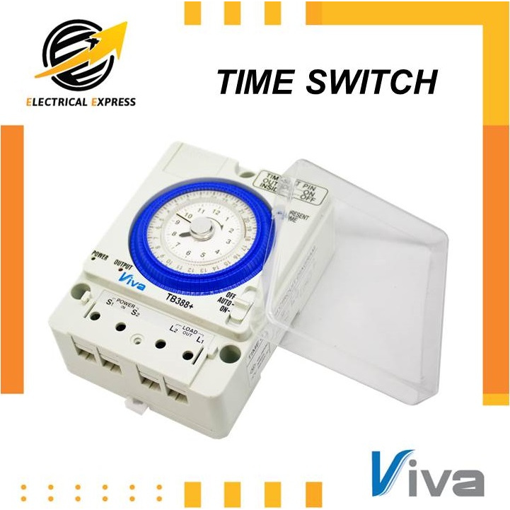 viva-tb388-timer-switch-นาฬิกาตั้งเวลา-24-ชั่วโมง-รุ่น-tb388-มีแบตเตอรี่ในตัว-สำรองไฟได้-300-ชั่วโมง-รับประกัน-1-ปี