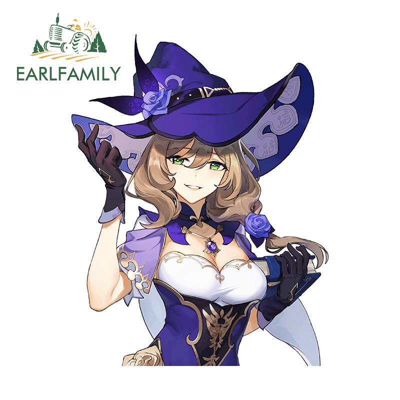 earlfamily-สติกเกอร์กราฟิก-lisa-genshin-impact-สําหรับติดตกแต่งประตูรถยนต์-รถจักรยานยนต์-13-ซม-x-10-1-ซม