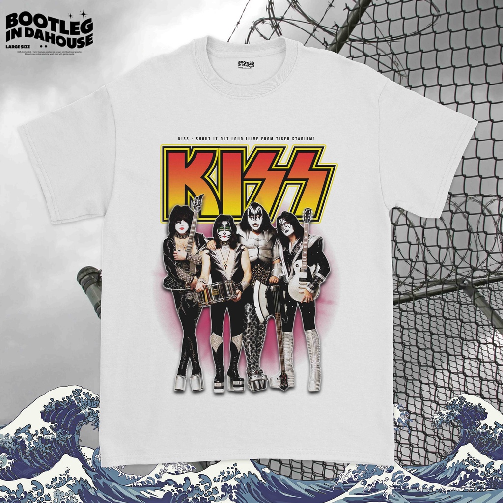 kiss-shout-ii-out-band-shirt-เสื้อเชิ้ต-kiss-bands-5xl