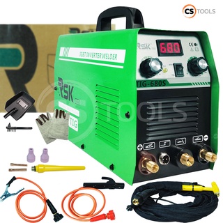 RSK ตู้เชื่อมไฟฟ้า เครื่องเชื่อม 2 ระบบ รุ่น TIG-680(เชื่อมไฟฟ้าและเชื่อมอาร์กอน) ตู้เชื่อมทิก(TIG) ตู้เชื่อมอาร์กอน