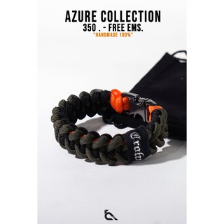 Shark jawbone D.azure / Army green - black - Orange