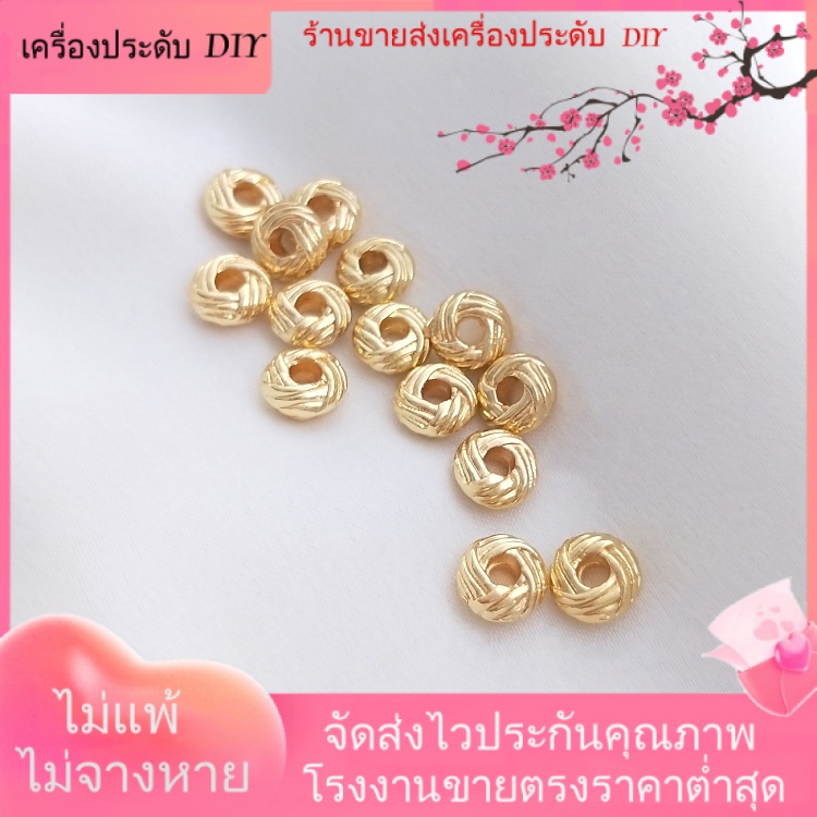 เครื่องประดับdiyขายส่ง-ลูกปัดสับปะรด-ชุบทอง-14k-3x6-มม-หลากสี-สําหรับทําเครื่องประดับ-สร้อยข้อมือ-diy