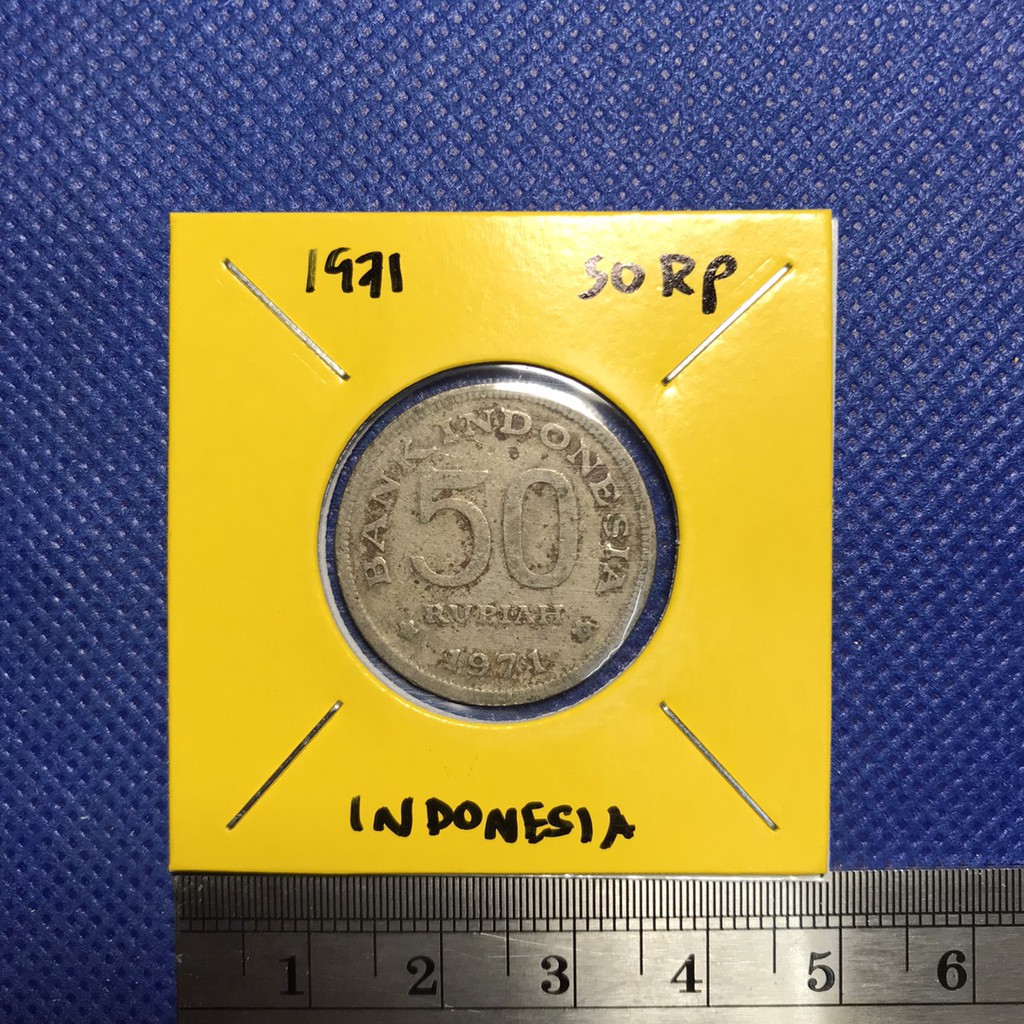 เหรียญเก่า13688-ปี1971-อินโดนีเซีย-50-rupiah-เหรียญหายาก-เหรียญสะสม-เหรียญต่างประเทศ