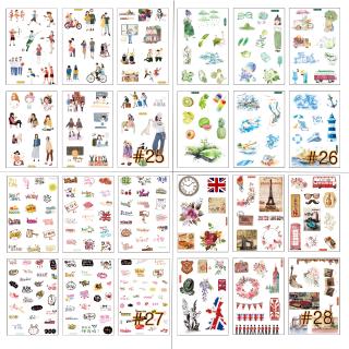 สินค้า ⚡Flash Sale⚡ 6 Sheets Student Office Stationery Sticker Creativity Washi Sticker Lot