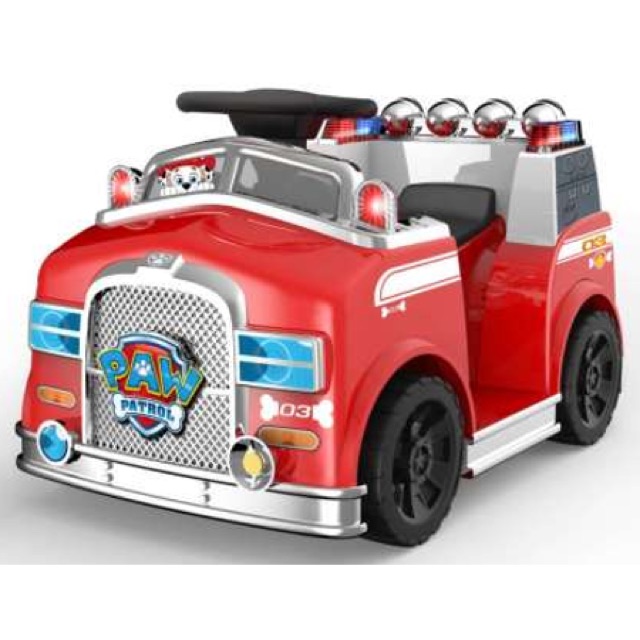 รถแบตเตอร์รี่-รถดับเพลิงเด็ก-paw-patrol-marshall-6-volt-quad-with-realistic-fire-truck-sounds