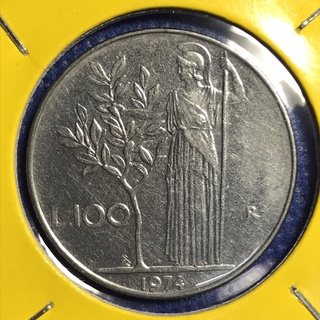 No.14849 ปี1974 อิตาลี 100 LIRE  เหรียญต่างประเทศ เหรียญหายาก เหรียญสะสม ราคาถูก