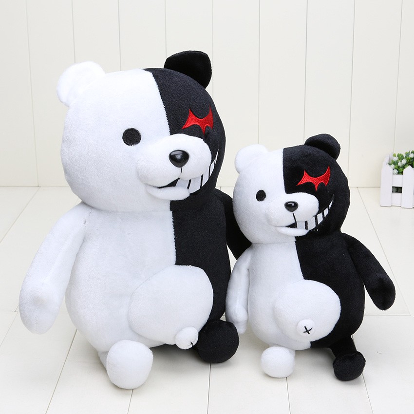 ภาพหน้าปกสินค้าDangan Ronpa Super Danganronpa 2 Monokuma ของเล่นตุ๊กตาหมียัดไส้ สีดำ สีขาว สำหรับเด็ก