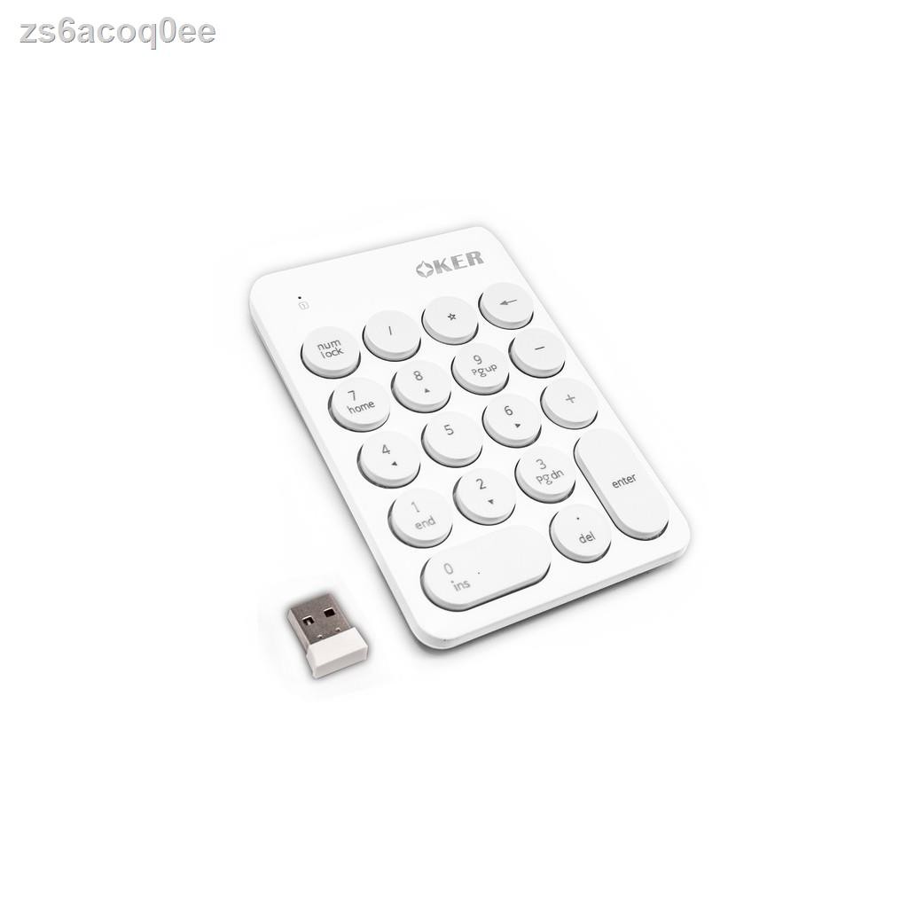 ☃Oker Keyboard ตัวเลข ไร้สาย Wireless Keypad คีบอร์ดไร้สาย แป้นตัวเลข ...