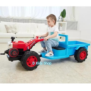 รถแบตเตอรี่เด็ก รถแทรคเตอร์ รถไถนา รถอิแต๊ก รุ่นใหม่ขนาด2มอเตอร์ Tractor No.001