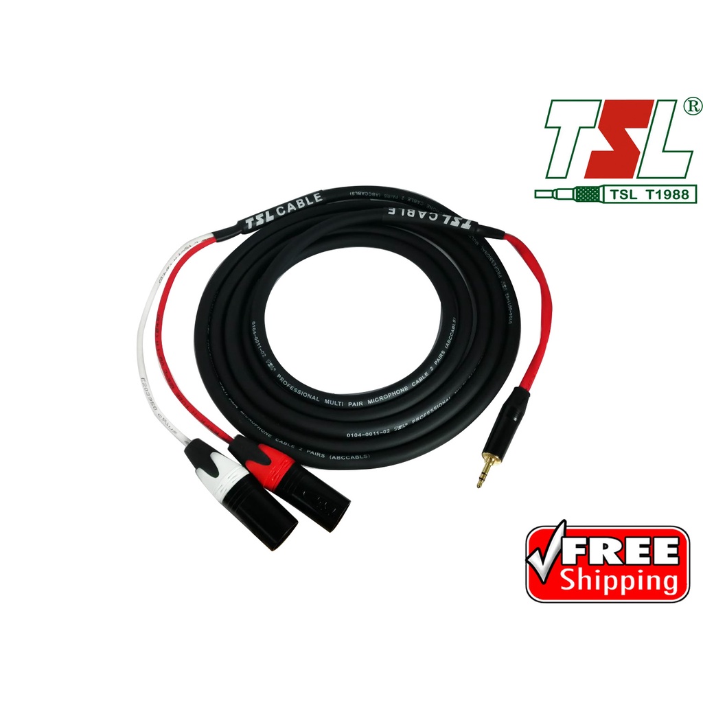 สายสัญญาณเสียง-multi-pair-2-pairs-trs-xlr-3m-สายสัญญาณเชื่อมต่ออุปกรณ์นำสัญญาณไฟฟ้าระบบอนาล็อก-หรือดิจิตอล