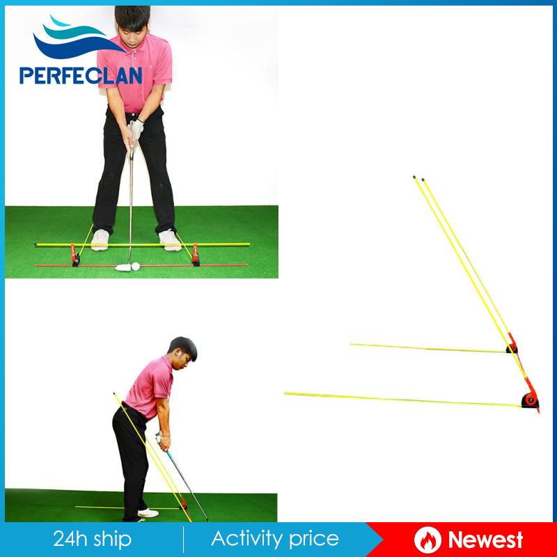 ภาพหน้าปกสินค้าAdjustable Golf Swing Trainer Folding Putter Posture Corrector Training Aids