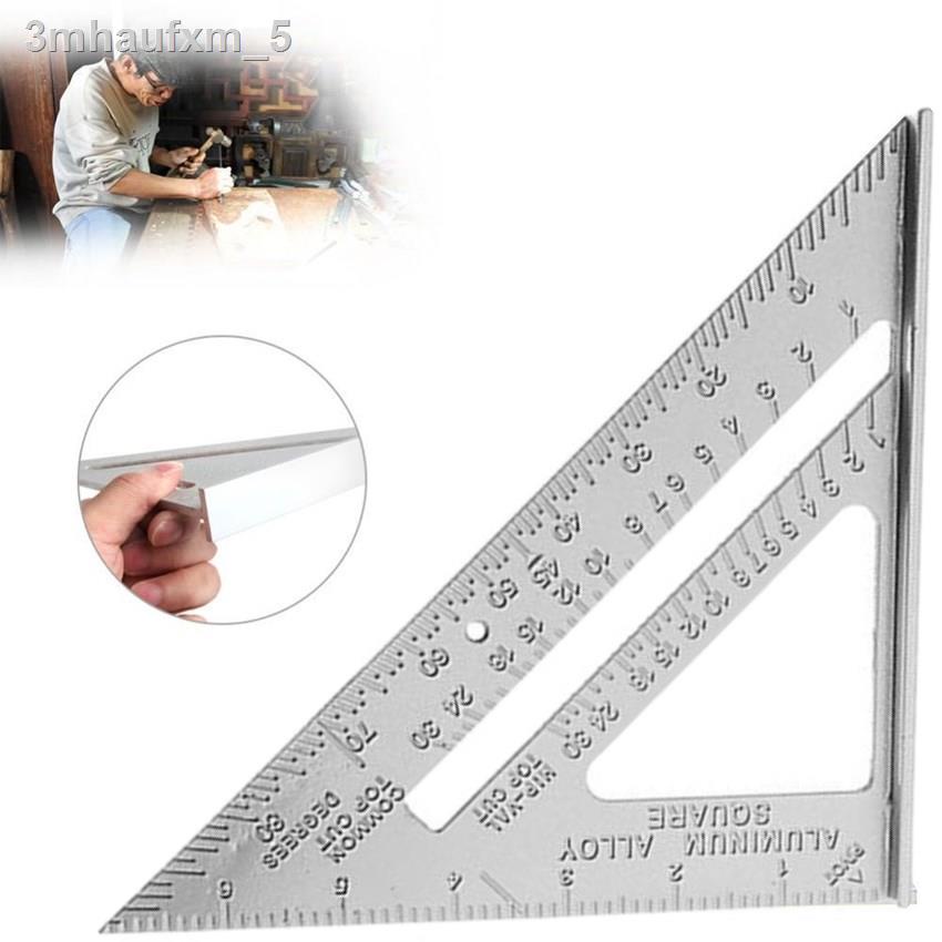 h8-tools-ไม้บรรทัดฉากสามเหลี่ยม-45องศา-อลูมิเนียมอัลลอย-สำหรับมาร์ค-งานวัด-งานฉาก-วัดมุม-มาร์คองศาตัดไม้-งานเขียนแบบ-ขนา