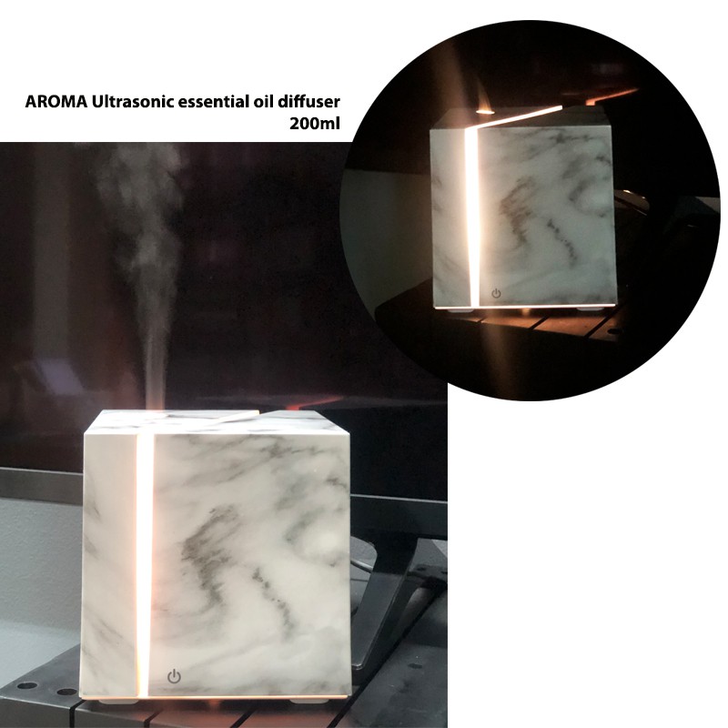 aroma-amp-more-เครื่องพ่นไอน้ำอโรมา-aroma-ultrasonic-essential-oil-diffuser-ลายหินอ่อนสีขาว-modern-design-200ml