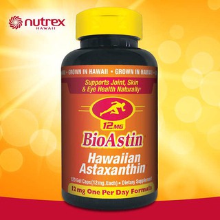 ภาพขนาดย่อของภาพหน้าปกสินค้า((ไซส์ใหญ่ คุ้มสุดๆ)) Bioastin - Astaxanthin 12 mg 120 softgels สาหร่ายแดง Exp.12/2025แพคเก็จใหม่ จากร้าน youtheryshop บน Shopee ภาพที่ 1