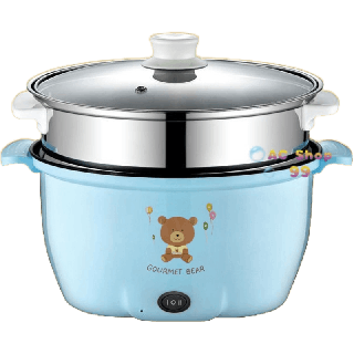 โปรโมชั่น :  โค้ด 6ZRZ5F ลด 15% สูงสุด 30.- หม้อไฟฟ้าอเนกประสงค์22CM หม้อไฟฟ้า อุ่น ตุ๋น ต้ม นึ่ง รุ่นใหม่ลายหมี