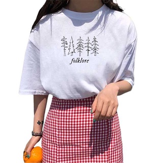 Folklore Shirt Taylor Music Swift Albums cotton T shirt Folklore Inspired Graphic Tee Cute Aesthetic Tee Gift for Fans