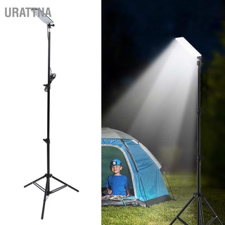 Urattna ขาตั้งไฟ กลางแจ้ง Led 84 ดวง ความสว่างสูง ชาร์จ Usb 1680LM ปรับความสูงได้ 71 นิ้ว